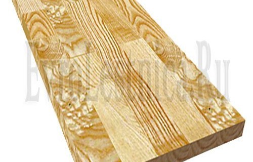 Площадка лестничная из ясеня 40x1200x1200 сорт Экстра