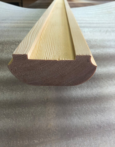 Поручень/Перила из лиственницы 45x100х3000 сорт цельнодревесный массив (не клеенный)